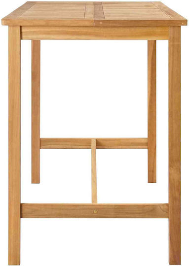 Τραπέζι Μπαρ Εξωτερικού Χώρου από Teak 150x75x105εκ.