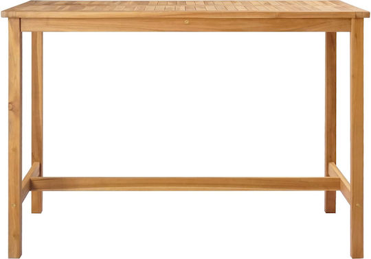 Τραπέζι Μπαρ Εξωτερικού Χώρου από Teak 150x75x105εκ.