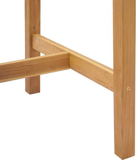 Τραπέζι Μπαρ Εξωτερικού Χώρου από Teak 150x75x105εκ.