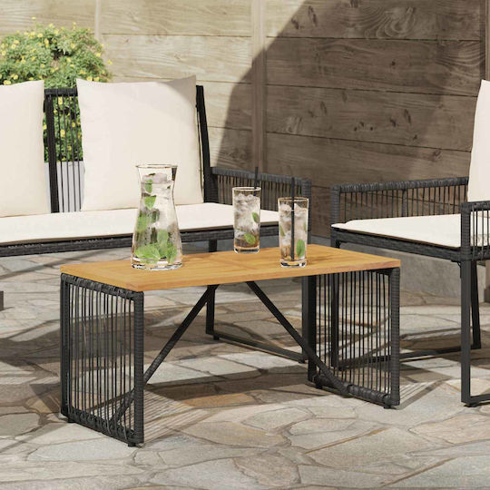 Sitting Room Table 80x40x40 Black and Brown Sitting Room Table 80x40x40 Black and Brown