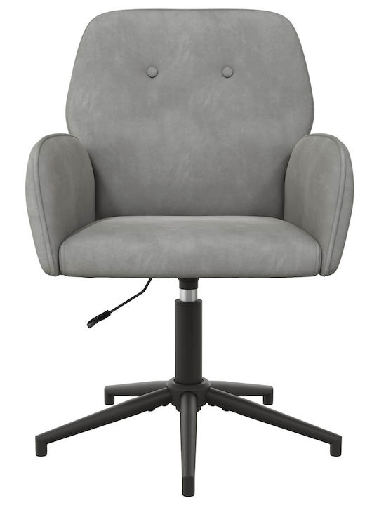Drehbarer Besucherstuhl mit Armlehnen in Grau Farbe 54x55x90cm 6Stücke