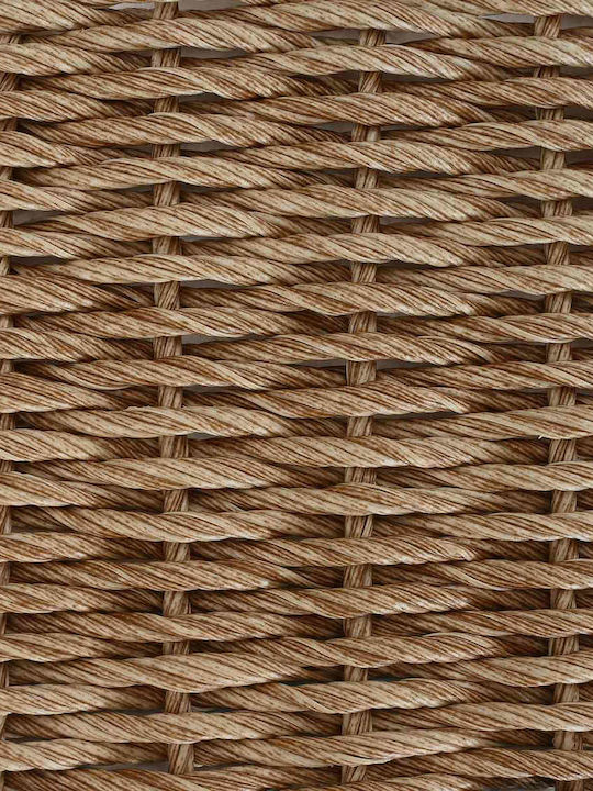 Outdoor Sitting Room Rattan Table Beige 100x55x37cm