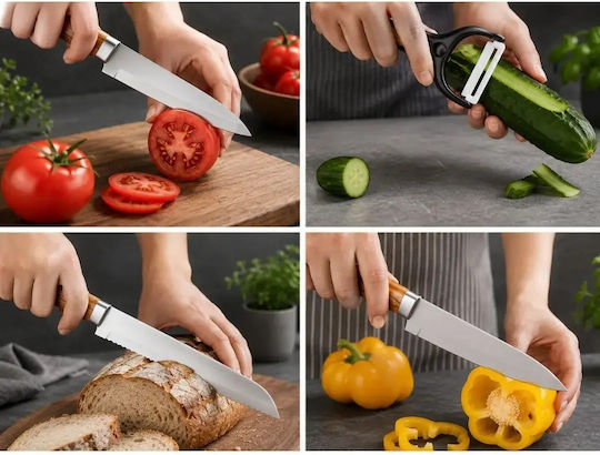 Verk Group Stainless Steel Knife Set 5 Pieces