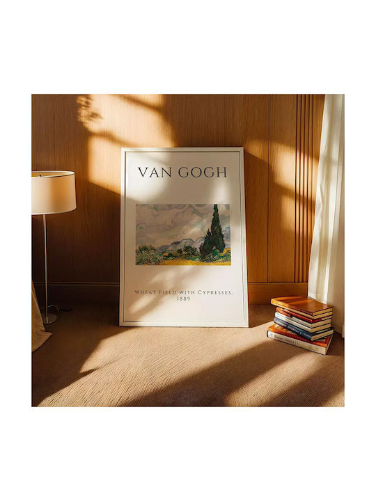 Poster Van Gogh Wheat Field Cypresses Art002 40cm X 50cm-55246pd156889