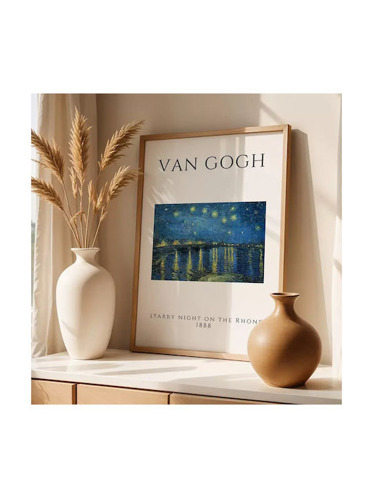 Poster Van Gogh Starry Night On Rhone Art004 40cm X 50cm-55249pd156887