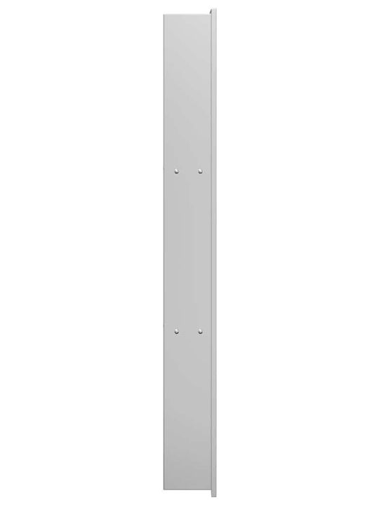 vidaXL Wall Mounted Bathroom Shelf Metallic 90x9.5x20cm Silver