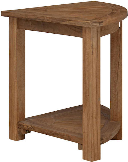 vidaXL Ecken Boden Badezimmerregal Hölzernes 45x45x46cm Grau