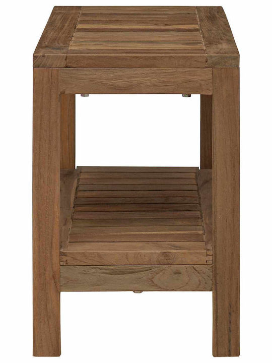 vidaXL Επιδαπέδια Ραφιέρα Μπάνιου Ξύλινη 60x30x45cm Καφέ