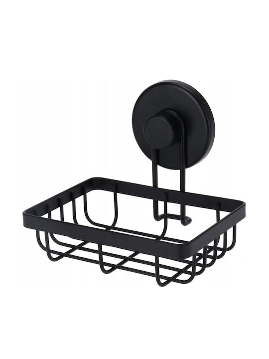 An der Wand montiert Badezimmerregal Metallisch 13.4x11.5x11.5cm Schwarz