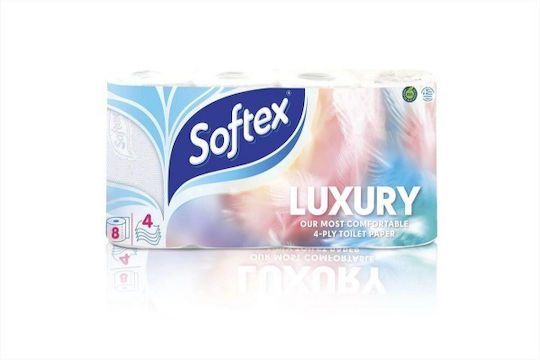 Softex Χαρτί Υγείας 8 Ρολά 4 Φύλλων (90gr/Ρολό)