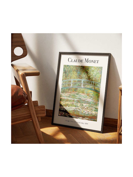 Poster Claude Monet Bridge Over A Pond Lilies Art103 40cm X 50cm-56049pd156699