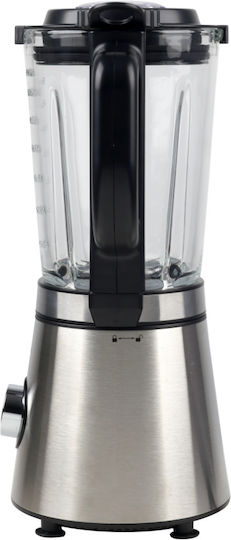 Telemax Ideakitchen LB6107 Μπλέντερ με Γυάλινη Κανάτα 1.7 lt 1000W Inox