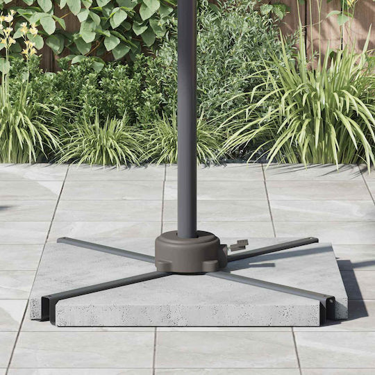 vidaXL Umbrella Stand made of Metal Silver 21.5x14x6cm