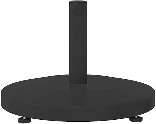 vidaXL Stand de umbrelă din Metal Negru 48x48x32cm