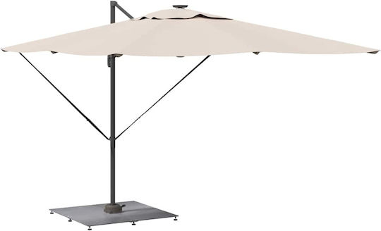vidaXL Pliabilă Stand de umbrelă din Lemn Dark Grey 100x100x4cm
