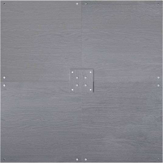 vidaXL Pliabilă Stand de umbrelă din Lemn Dark Grey 100x100x4cm