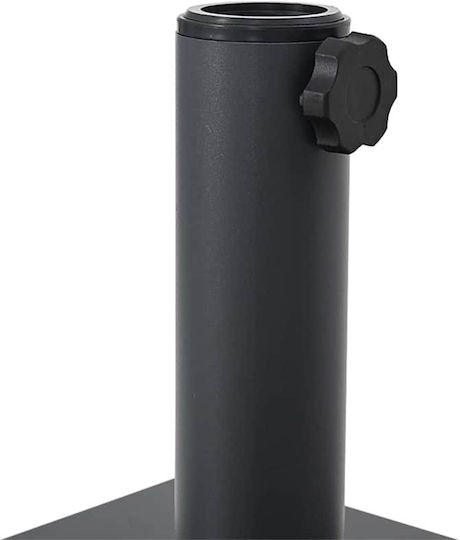 vidaXL Schirmständer aus Metall Dark Gray 45x45x31cm