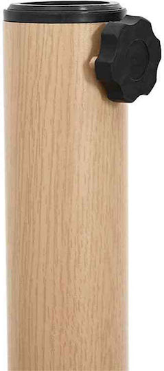 vidaXL Стойка за чадър Дърво Light Wood Color 45x45x31.5см