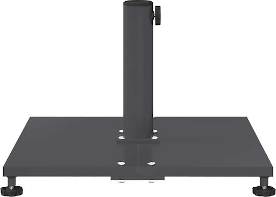 vidaXL Schirmständer aus Metall Dark Gray 45x45x31cm