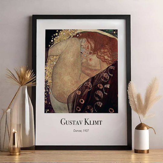 Poster Gustav Klimt Danae Art157 40cm X 50cm Brown Wooden Frame