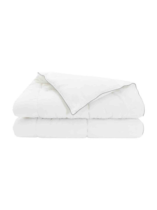 vidaXL Одеяло King Size 260x220см Бяло