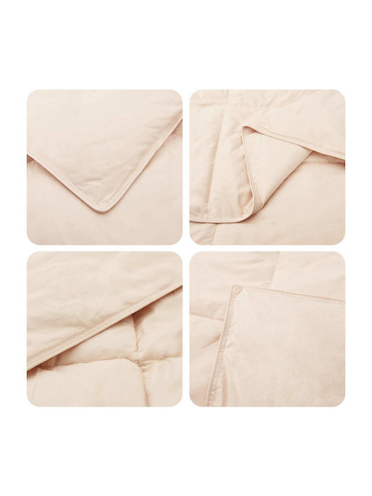vidaXL Couchdecke 140x220cm Beige