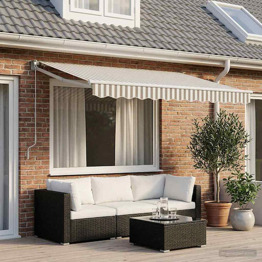 vidaXL Material Pentru Copertină Gri 2.5x2.5m