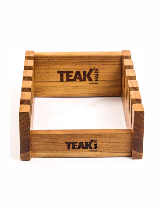 TeakHaus Wooden Tabletop Base 32.5x22x9.5cm Brown