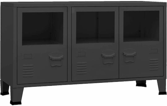 Μπουφές από Μέταλλο & Γυαλί 105x35x62cm Μπουφές από Μέταλλο & Γυαλί 105x35x62cm