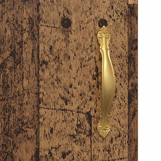 vidaXL Dulap de baie fără lavoar 34.5x34x90cm Auriu
