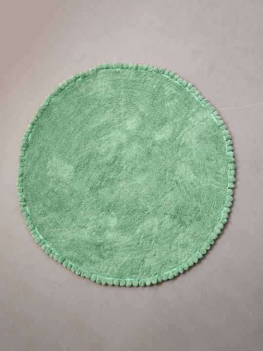 Palamaiki Sugar Kids Rug Cotton Mint Round with Diameter 120cm