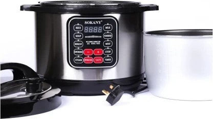 Sokany Multi-Function Cooker 9lt 1200W Silver