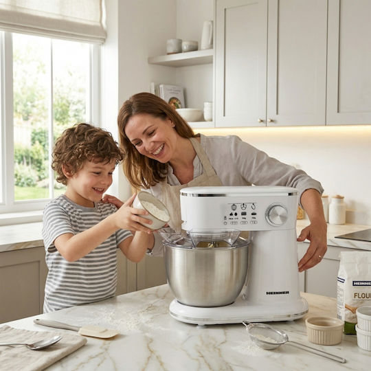 Heinner Stand Mixer 1000W with Stainless Mixing Bowl 5lt