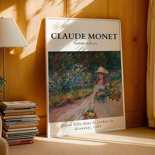 Poster Claude Monet Jeune Fille Dans Le Jardin De Giverny Art101 40cm X 50cm-56051pd156700