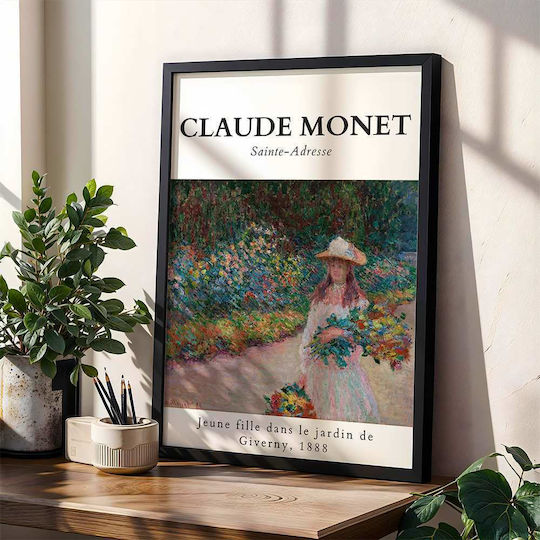 Poster Claude Monet Jeune Fille Dans Le Jardin De Giverny Art101 40cm X 50cm-56051pd156700