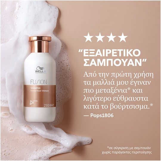 Wella Professionals Fusion Intense Repair Σαμπουάν Αναδόμησης/Θρέψης & Βαθύ Καθαρισμού για Όλους τους Τύπους Μαλλιών 250ml