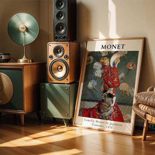 Poster Claude Monet Camille Monet In Japanese Costume Art099 40cm X 50cm-56053pd156702
