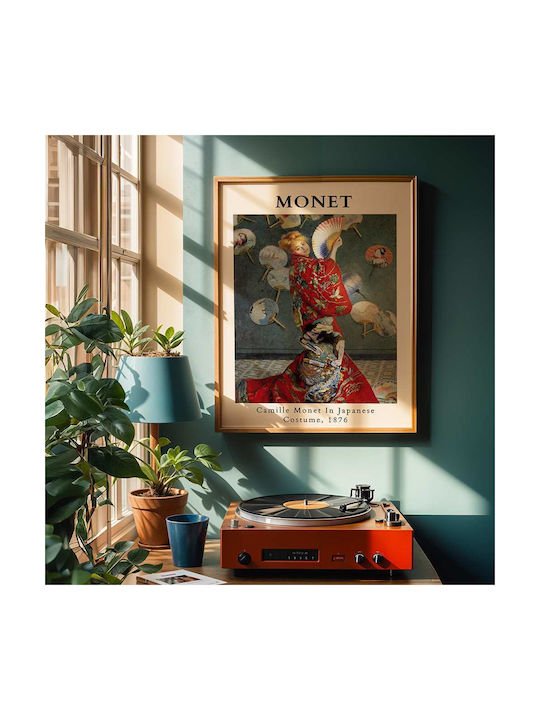 Poster Claude Monet Camille Monet In Japanese Costume Art099 40cm X 50cm-56053pd156702