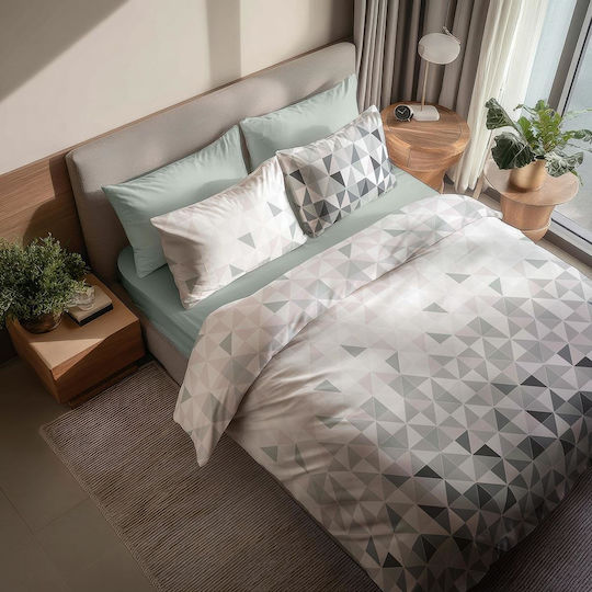 Bettbezüge Set 150x215cm Einzel mit Kissenbezug Grüne