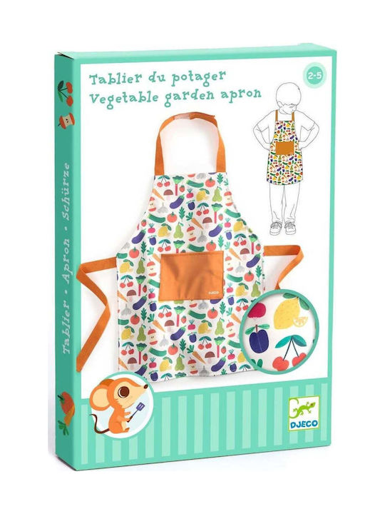 Djeco Șorț de bucătărie pentru copii multicolor 36x46cm
