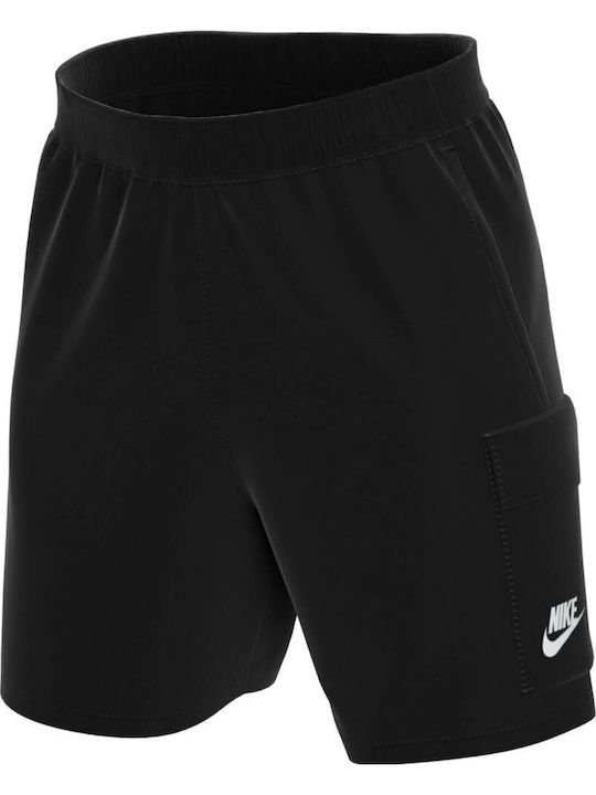 Sportswear Club Αθλητική Ανδρική Βερμούδα Μαύρη