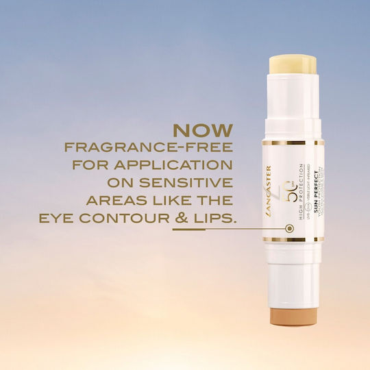 Lancaster Sun Perfect Youth Protection Clear & Tinted Duo Αντηλιακό Stick Προσώπου & Χειλιών SPF50 με Χρώμα 12gr