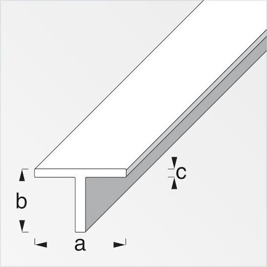Alfer Aluminium Προφίλ Αλουμινίου 100x1.5x1.5εκ.