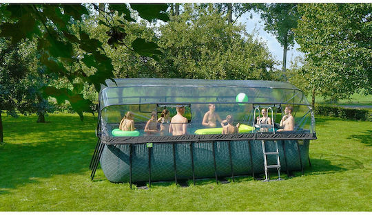 Exit Toys Swimming Pool PVC with Metallic Frame 540x122x122cm Grey