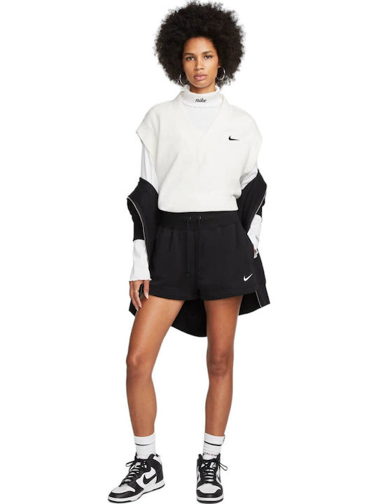 Phnx Flc Hr Women's High-waisted Sporty Shorts black