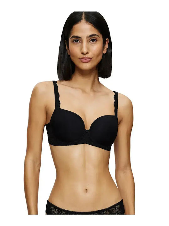 Amourette Bra with Light Padding Underwire Black