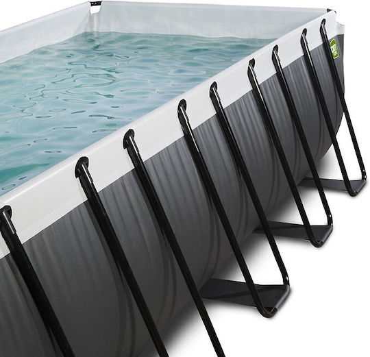 Exit Toys Schwimmbecken PVC mit Metallic-Rahmen 540x250x100cm Schwarze 30575320