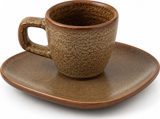 Πιάτο Πορσελάνης Φλυτζάνι Espresso 13εκ Soil 6τμχ