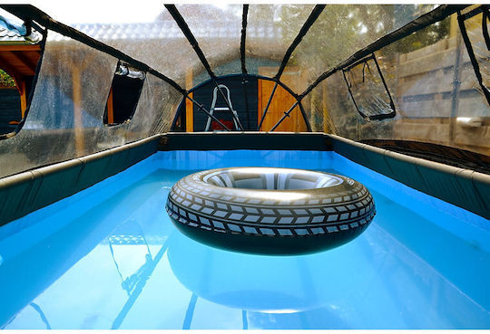 Exit Toys Swimming Pool PVC with Metallic Frame 400x200x100cm Grey 30574200