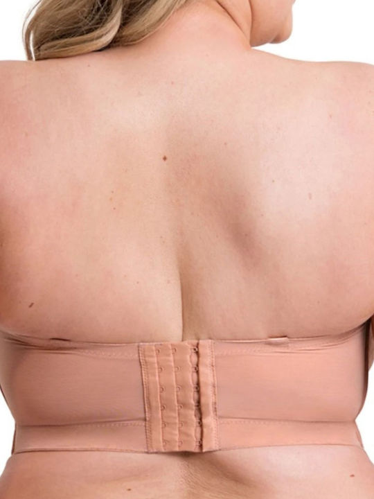 Beige Bra for Plunge & Underwire